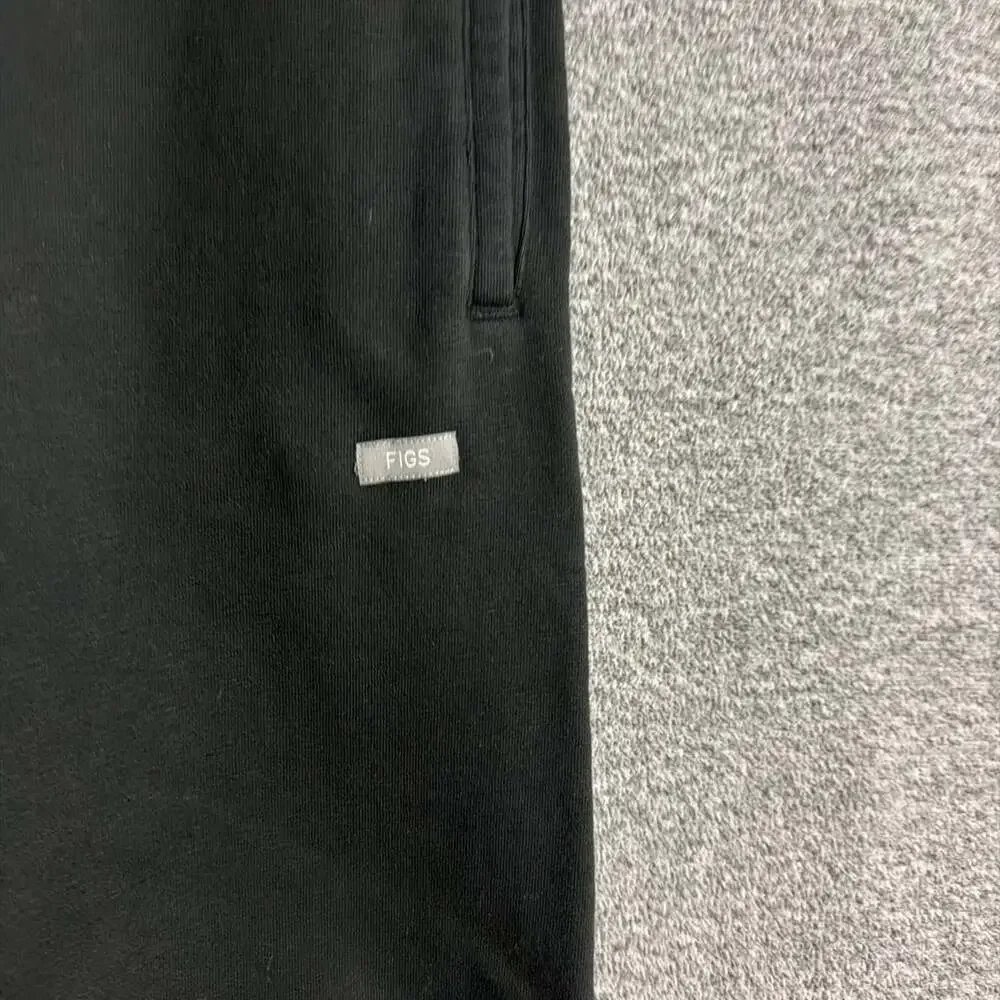 Figs Men's Size Medium Black Fleece Sweatpants